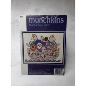 Sugarplum Express Munchkins Counted Cross Stitch Kit Noahs Ark 319 5x7